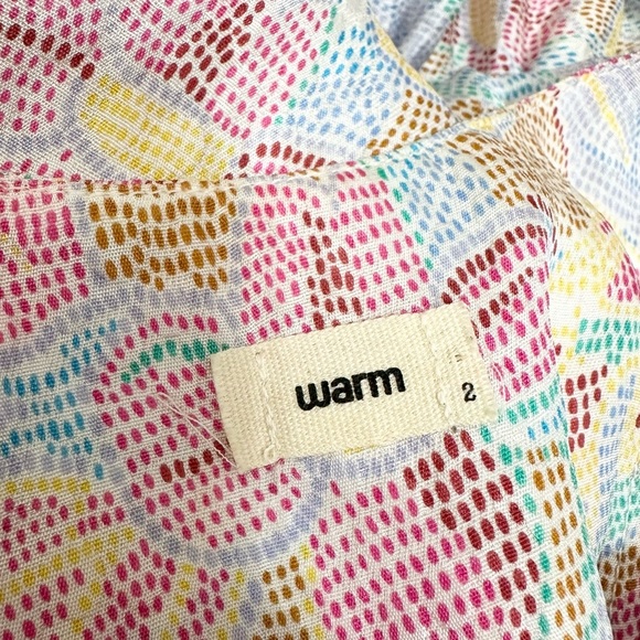 WARM Georgia Dot-Floral Silk Jacquard Shift Dress - Picture 14 of 15